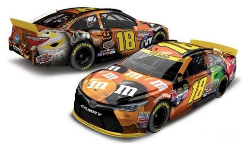 How does one become a nascar driver? Kyle Busch driving Halloween M&M's paint scheme at Kansas ...