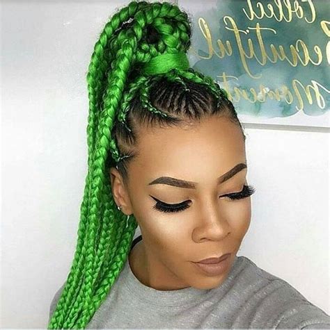 Black Hairstyles Green Hair 24 Dyed Hairstyles You Need To Try