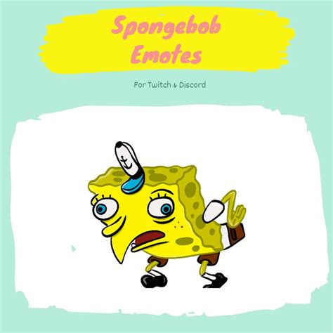 Twitchdiscord Emotes Iconic Spongebob Meme Etsy