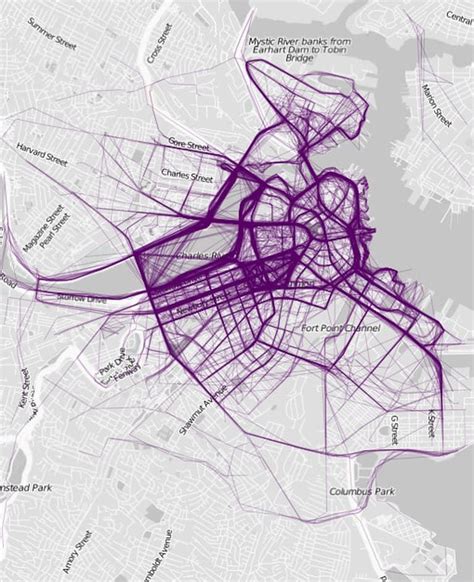 Fascinating Maps Show The Most Popular Running Routes In 20 Major