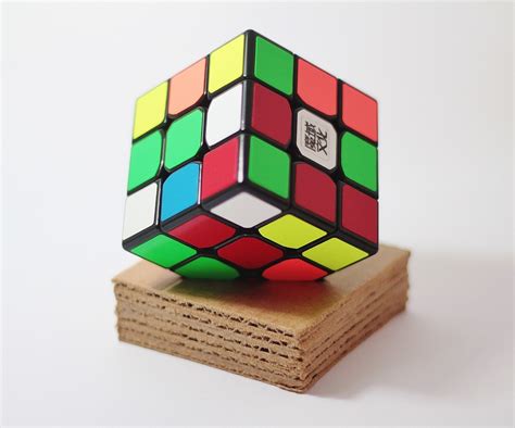 Easy Yet Stylish Cardboard Rubiks Cube Stand 7 Steps With Pictures
