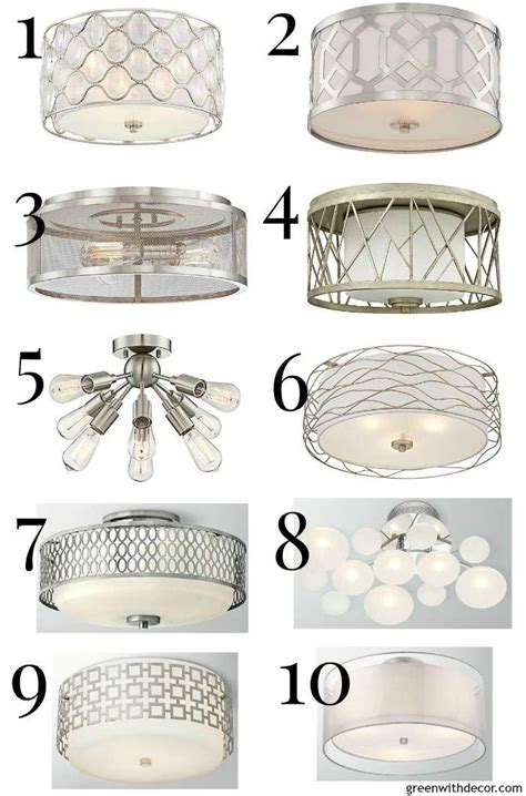 Strip the sheathing and wires, and attach the wires to the fixture. 10 pretty, close to the ceiling silver light fixtures ...