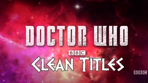 Clean 2013 Doctor Who Titles Youtube
