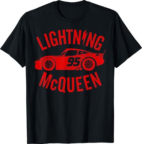 Disney Pixar Cars Lightning Mcqueen Vintage Graphic T Shirt