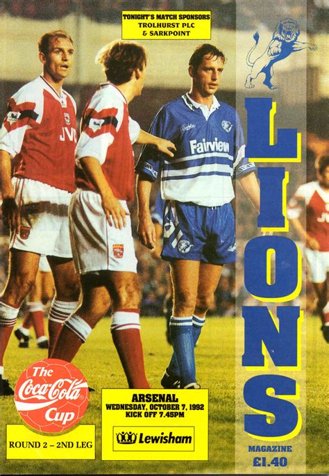 Arsenal media 24 jul 2021. Millwall v Arsenal - League Cup Second Round 2nd Leg (1992 ...