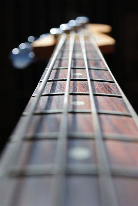 Bass Guitar Neck Stock Image Image Of Shallow Instrument 17405643
