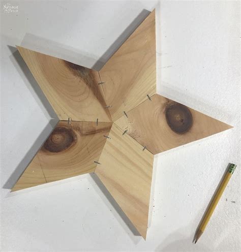 Diy Rustic Wood Star Lights With Free Star Template The Navage