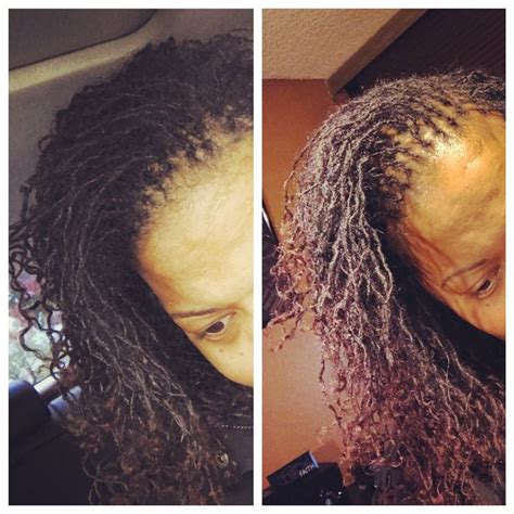 Take your time with this one! Before/After My 7 month sisterlocks reti... | Locs ...
