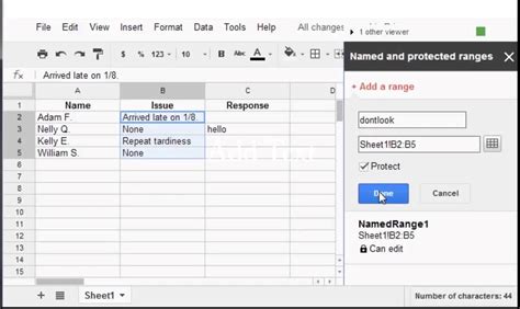 Below i have created a simple two question form as an example. Google Spreadsheets Protect Cells | Google spreadsheet ...