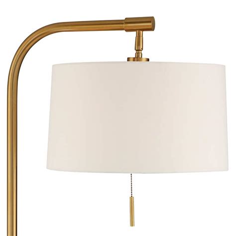 Possini euro cadence crystal column floor lamp satin brass. Possini Euro Volta Antique Brass USB Tray Table Floor Lamp - #79X90 | Lamps Plus