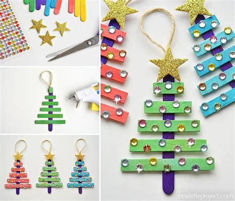 15 Cute Christmas Crafts Using Popsicle Sticks Stick Christmas Tree