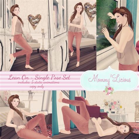 Second Life Marketplace ~mommylicious~ Lean On Single Pose Set