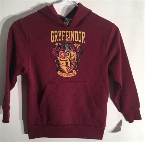 New Boys Harry Potter Gryffindor Costume Hoodie Size Xs Burgundy Ebay