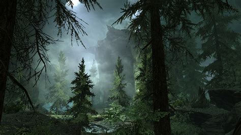 Wallpaper Trees Video Games Screen Shot Cave The Elder Scrolls V