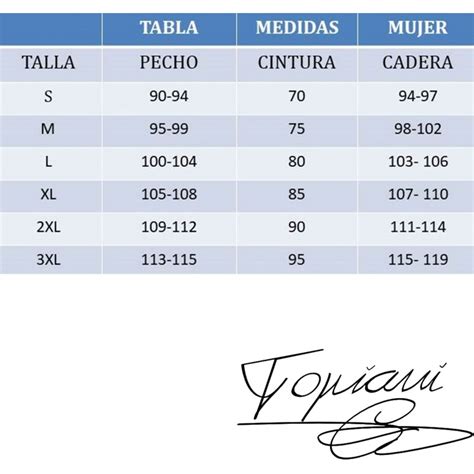 Álbumes 92 Foto Tabla De Medidas Mujer S M L Xl Actualizar 102023