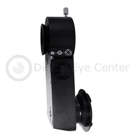 It is used in conjunction with a biomicroscope. Slit Lamp Camera Adapter Zeiss type - All in One Set