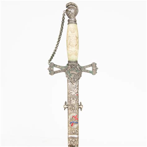 A Late 19th Century American Masonic Knights Templar Sword Bukowskis