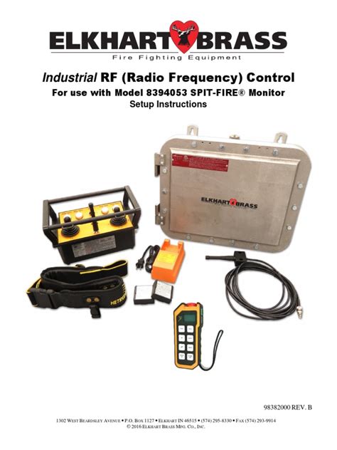 Industrial Rf Radio Frequency Control For Use With Model 8394053