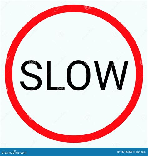 Slow Sign Down Icon Vector Image Can Also Be Used For Traffic Signs