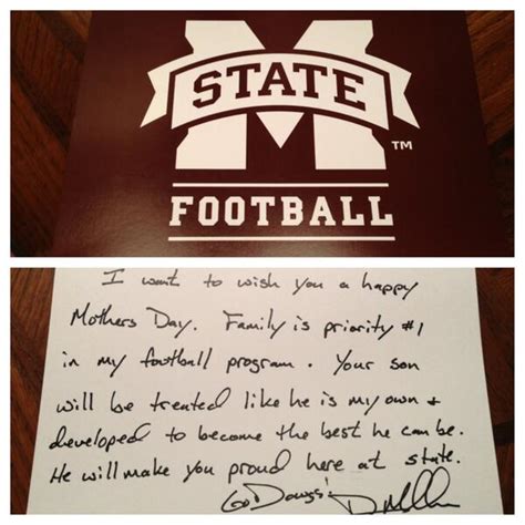 Dan Mullen sends recruit's mom a lovely note for Mother's ...
