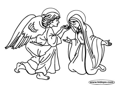 Christmas bible verse printables christian preschool mary and the wonderful story of the annunciation for kids free christian coloring pages for kids and young children angels spoke to mary and joseph. Angel Gabriel Appears To Mary | Catholic Kids Coloring ...