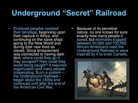 Ppt Black Canadians And The Underground Railroad Powerpoint