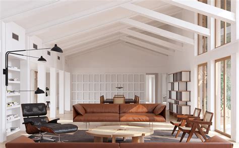 It celebrates simple forms and natural shapes, making for rooms that feel airy and inviting. A Mesmerising Marriage Of Mid Century And Minimalism | Mid century modern living room ...
