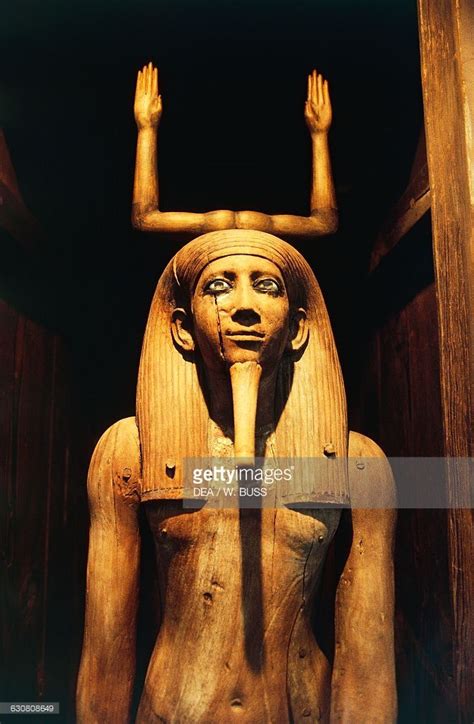 Ka Of Pharaoh Hor I Or Hor Awibre Wooden Statue Egyptian Civilisation