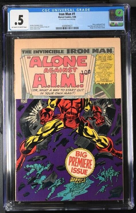 Iron Man 1 Silver Age First Issue Superhero Vintage Marvel Comic 1968