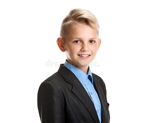 Cute And Handsome Young Schoolboy Stock Photo Image Of Formalwear