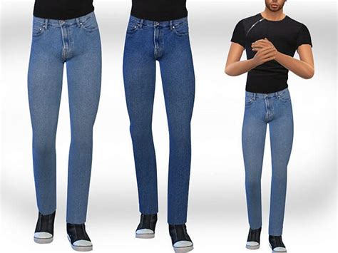 Male Sims Straight Jeans By Saliwa At Tsr Sims 4 Updates
