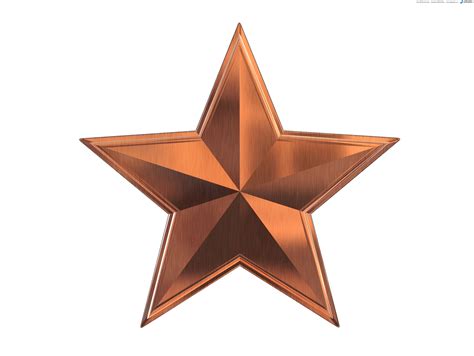 Gold Silver And Bronze Metal Stars Psdgraphics