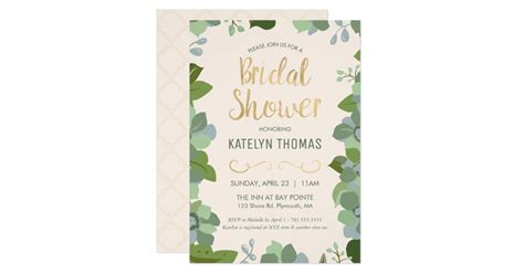 Bridal Shower Invitation Garden Custom Floral