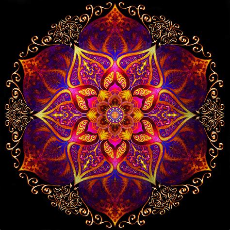 Mandala Of Fire Painting By Fred Andrews Iv