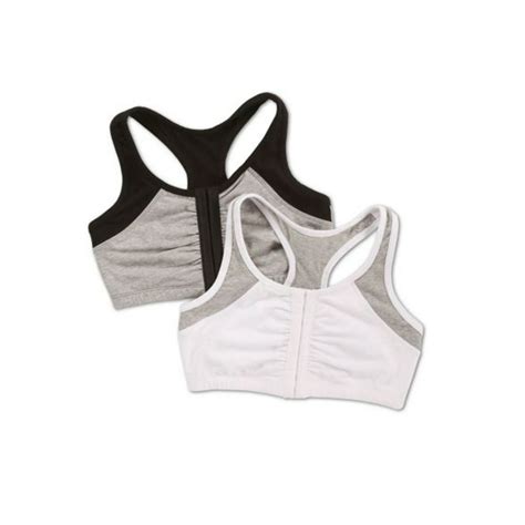 Fruit Of The Loom Womens Front Close Racerback Sport Bra Style Ft390