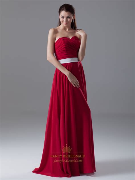 The top countries of suppliers are india. Red Strapless Sweetheart Neckline Bridesmaid Dress With ...
