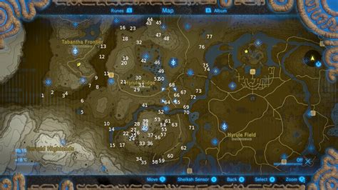 Legend Of Zelda Towers Breath Of The Wild Interactive Map Jescall
