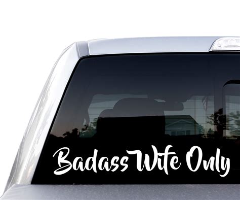 Buy Badass Wife Only Decal Bumper Sticker For Cars Windows Laptop