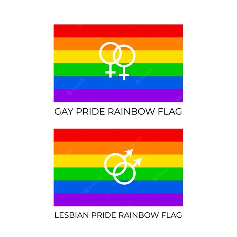 premium vector gay and lesbian pride rainbow flags symbol of lgbt community vector flag sexual