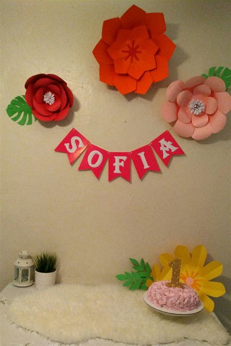 Flores para cumpleaños al mejor precio en florbarata. Decoración fácil y rápida para un primer cumpleaños ...