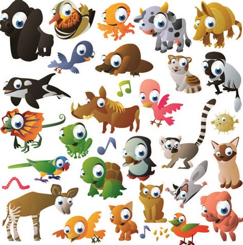 Free Vector Cute Cartoon Animal Images Vector Graphic Available For