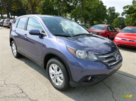 Find out what your car is really worth in minutes. Twilight Blue Metallic 2013 Honda CR-V EX AWD Exterior ...