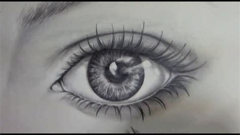 Cara Mudah Gambar Sketch Mata Realistic Dengan Pencil Youtube