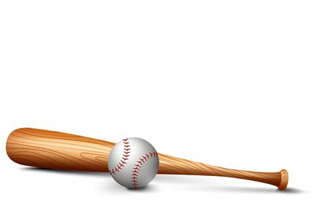 Wooden Baseball Bat Vector Art Icons And Graphics For Free Download