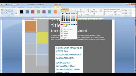 Cara Membuat Bingkai Cover Di Microsoft Word 2007 Spasafas