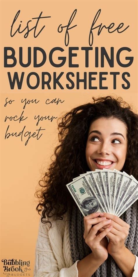 10 Free Printable Budgeting Worksheets