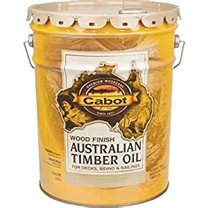 Australian timber oil penetrates deep into the dense. Cabot Australian Timber Oil Exterior Natural 5 Gl ...