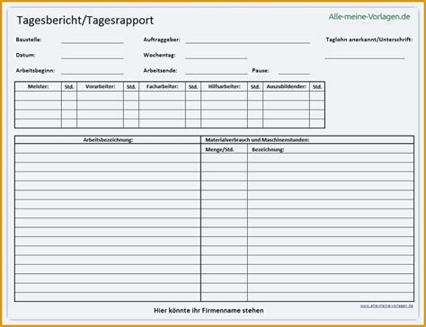 Die word vorlage können sie ihren bedüfnissen beliebig anpassen. Limitierte Auflage Bautagebuch Vorlage Excel Kostenlos ...