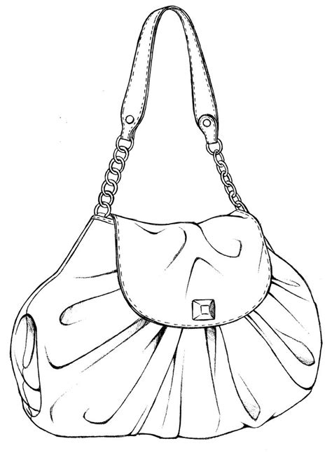 drawing bag bag illustration purses and bags