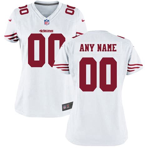 Jerseys authentic jersey san francisco 49ers 1981 dwight clark. Women's San Francisco 49ers Nike White Custom Game Jersey